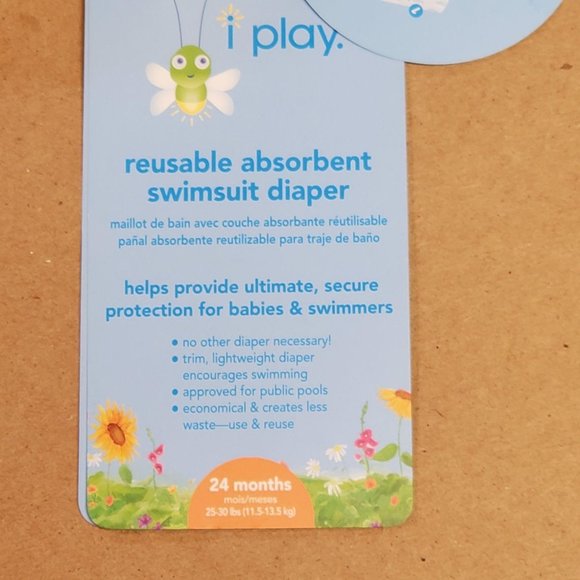 I-Play Swimsuit Diaper 24 Months Blue - Picture 4 of 8
